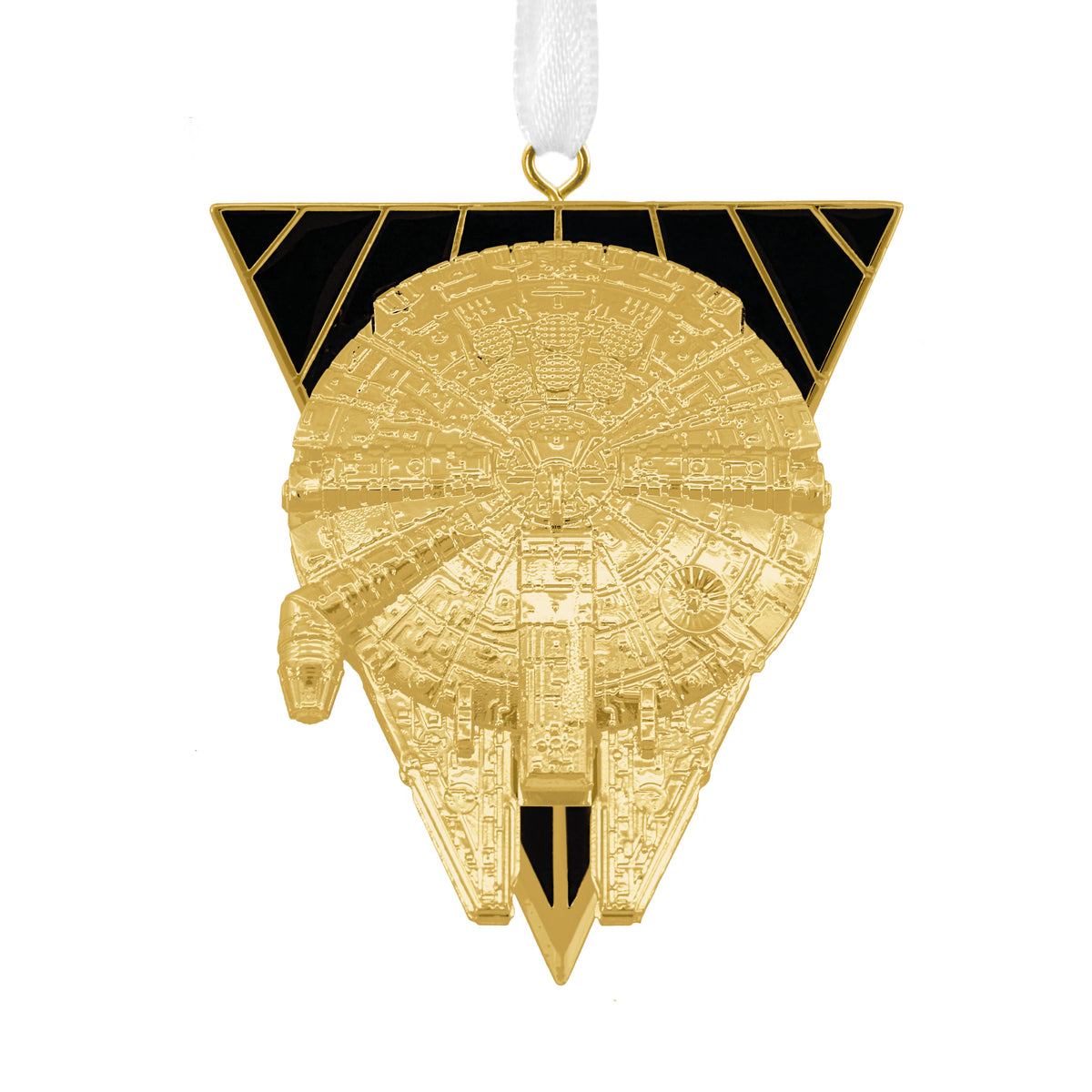 Star Wars Millenium Falcon Christmas Ornament, Premium Metal, May the