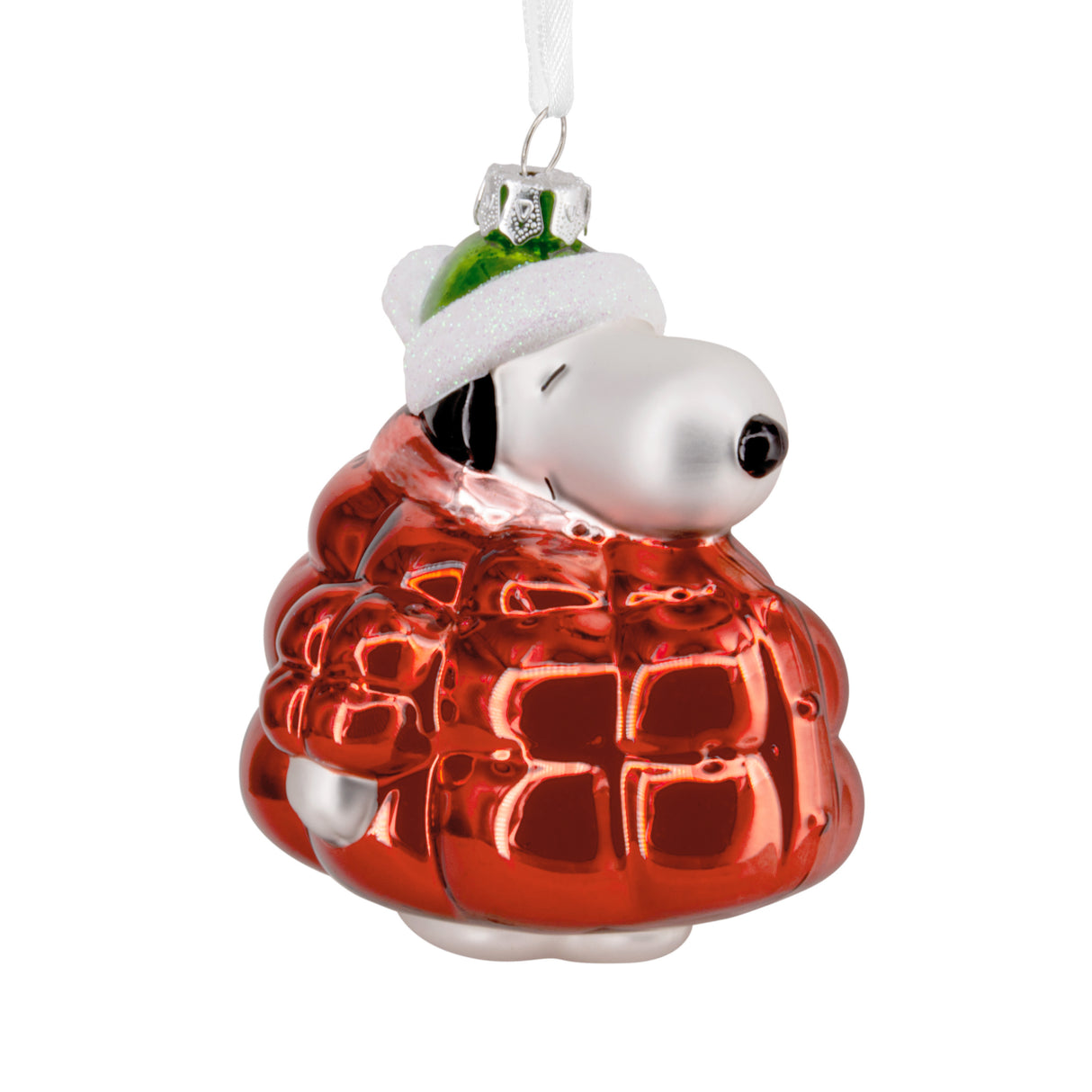 Hallmark Christmas Ornament (Peanuts Snoopy in Puffer Coat, Glass)