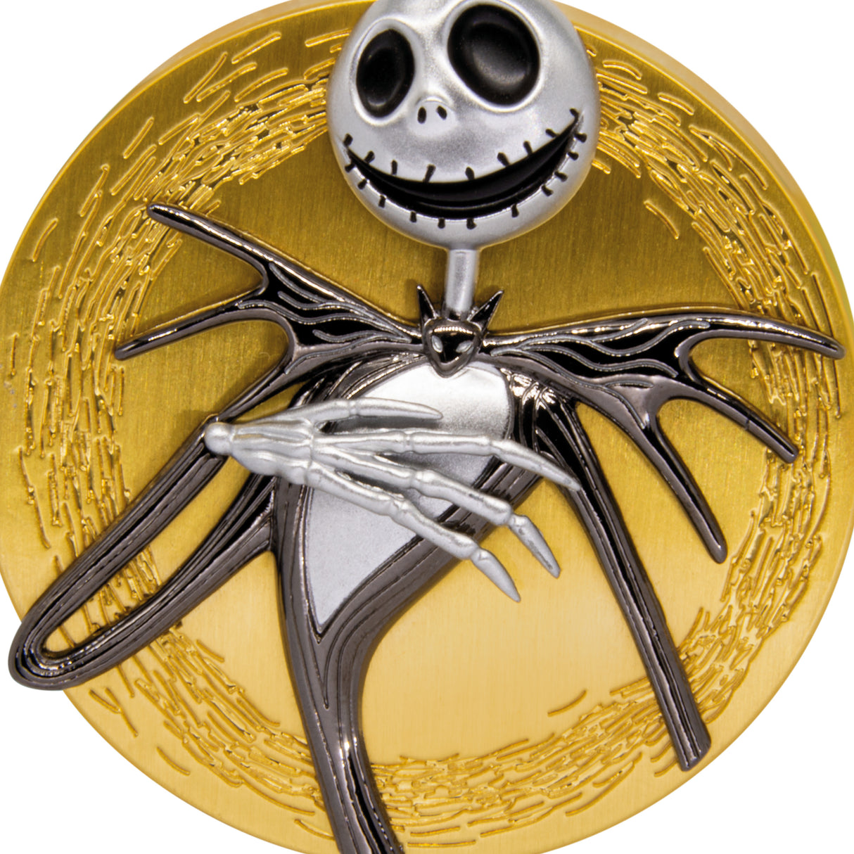 Hallmark Christmas Ornament (Disney Tim Burton's The Nightmare Before Christmas Jack Skellington on Moon, Metal)