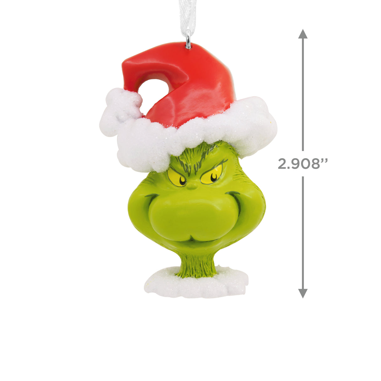 Dr. Seuss's How the Grinch Stole Christmas! Grinch in Santa Hat Christmas Ornament
