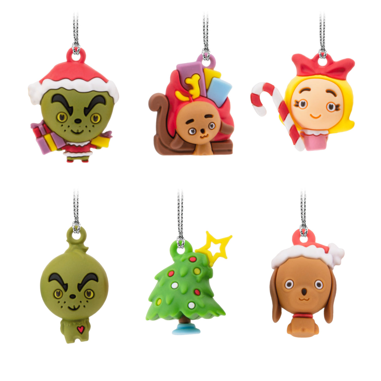 Hallmark Mini Christmas Ornaments (Dr. Seuss's How the Grinch Stole Christmas!, Shatterproof), Set of 6