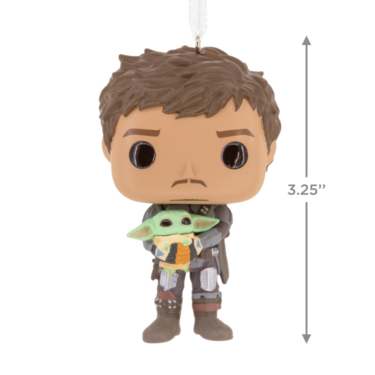 Hallmark Christmas Ornament (Star Wars: The Mandalorian Holding Grogu Funko POP!)