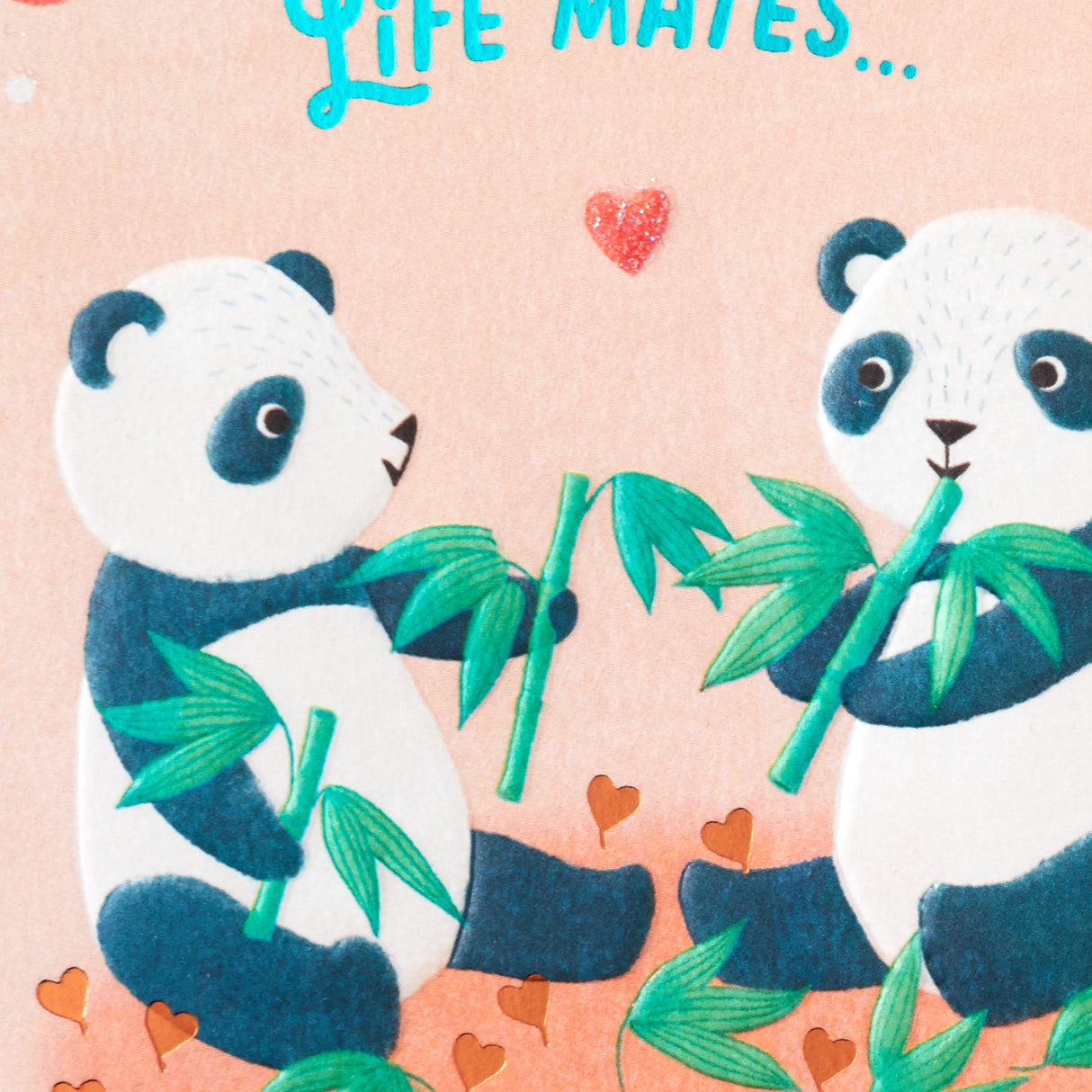 Hallmark Anniversary Card (Soul Mates, Pandas)