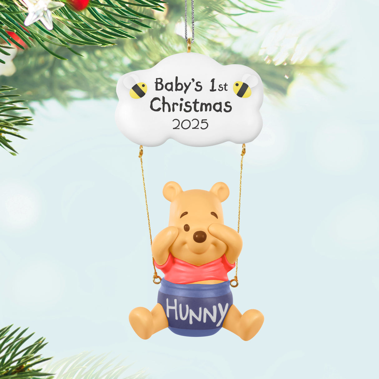 Hallmark Keepsake Christmas Ornament (Disney Winnie the Pooh Baby's First Christmas 2025)