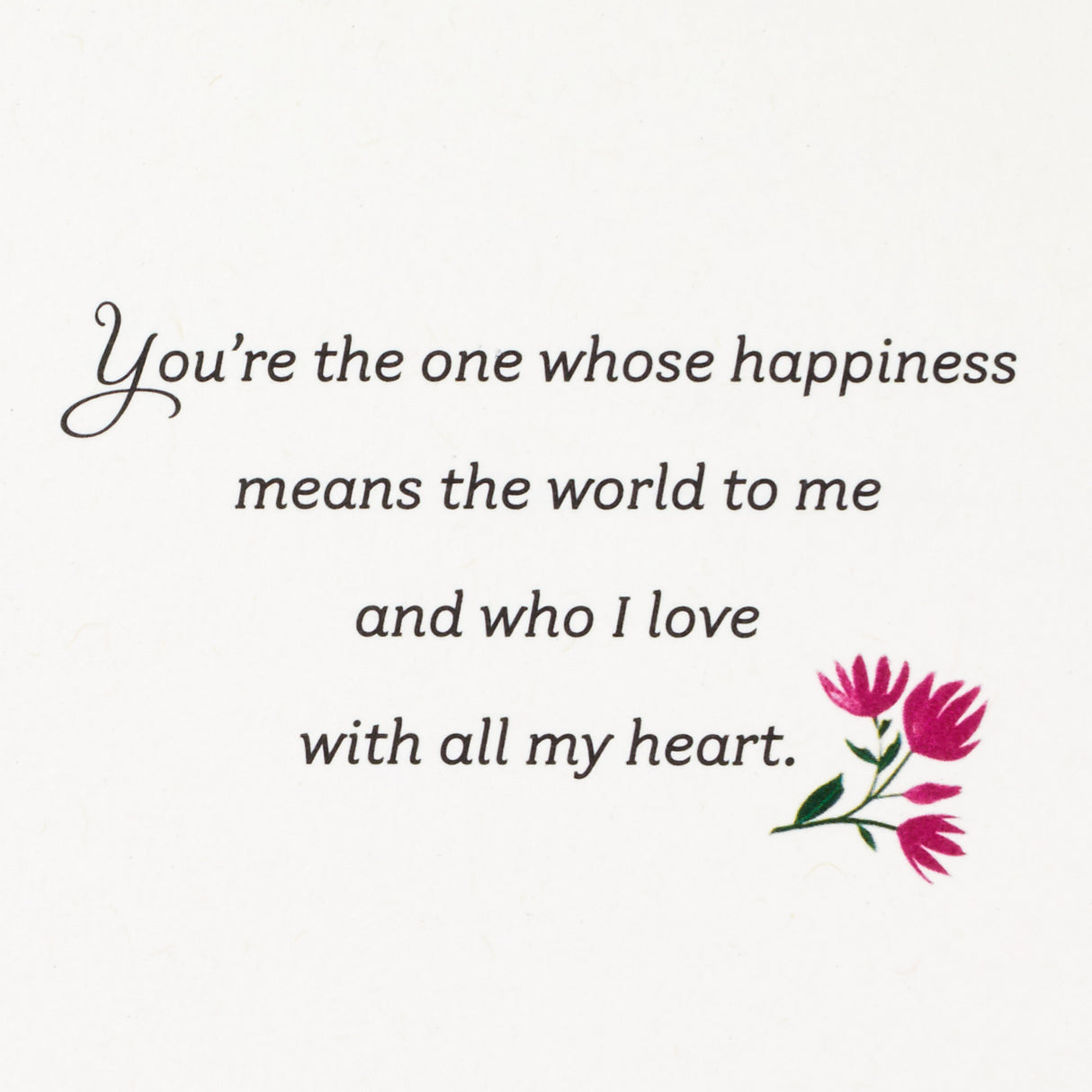 Hallmark Anniversary Card, Love Card, Romantic Birthday Card for Women (You're the One)