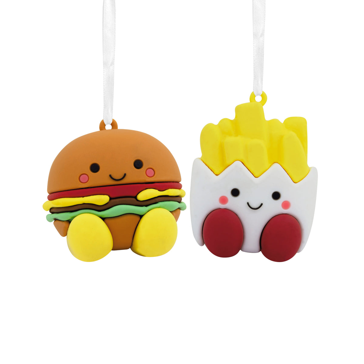 Better Together Burger and Fries Magnetic Christmas Ornaments for Tree