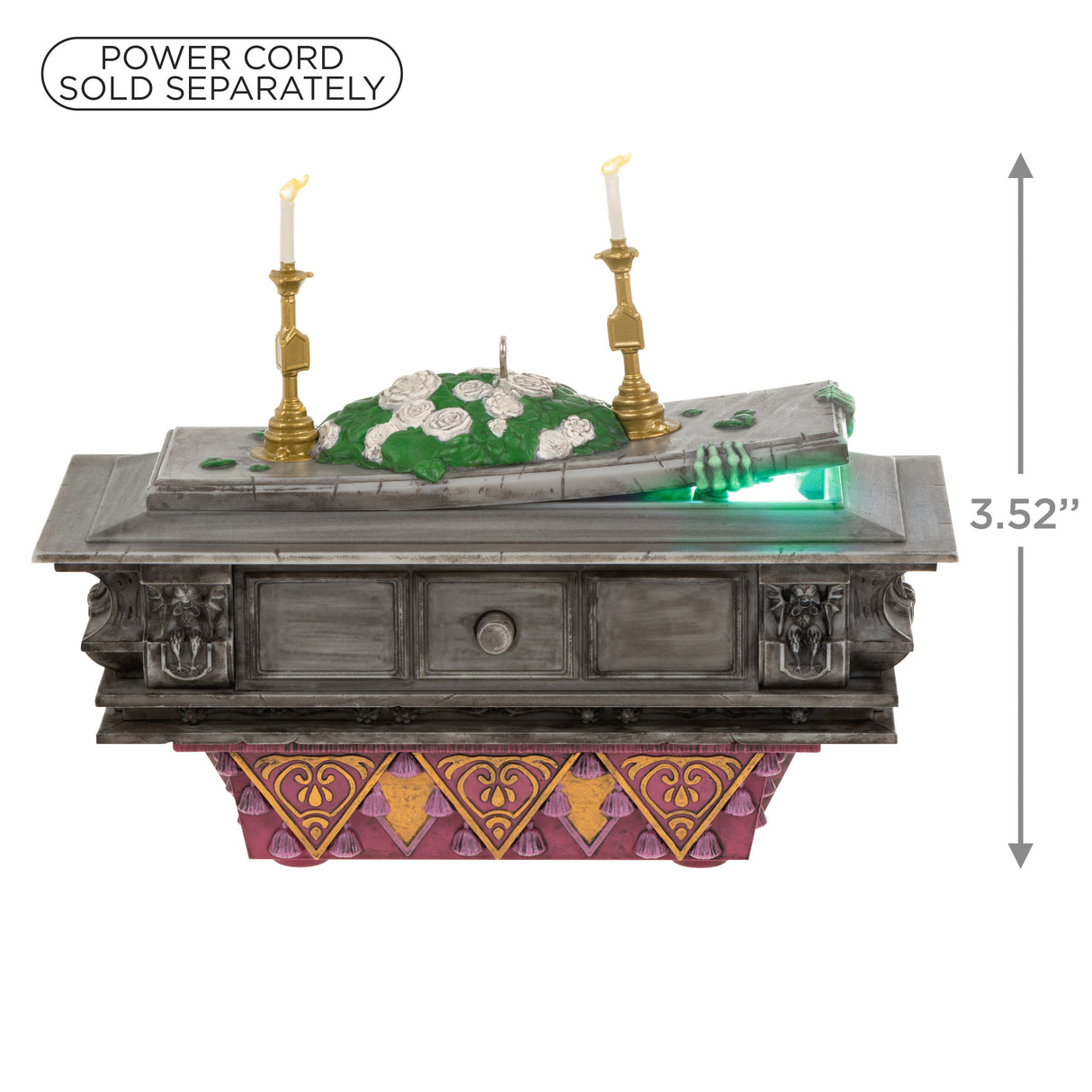 Hallmark Keepsake Christmas Ornament (Disney The Haunted Mansion Collection The Coffin in the Conservatory With Light and Sound)