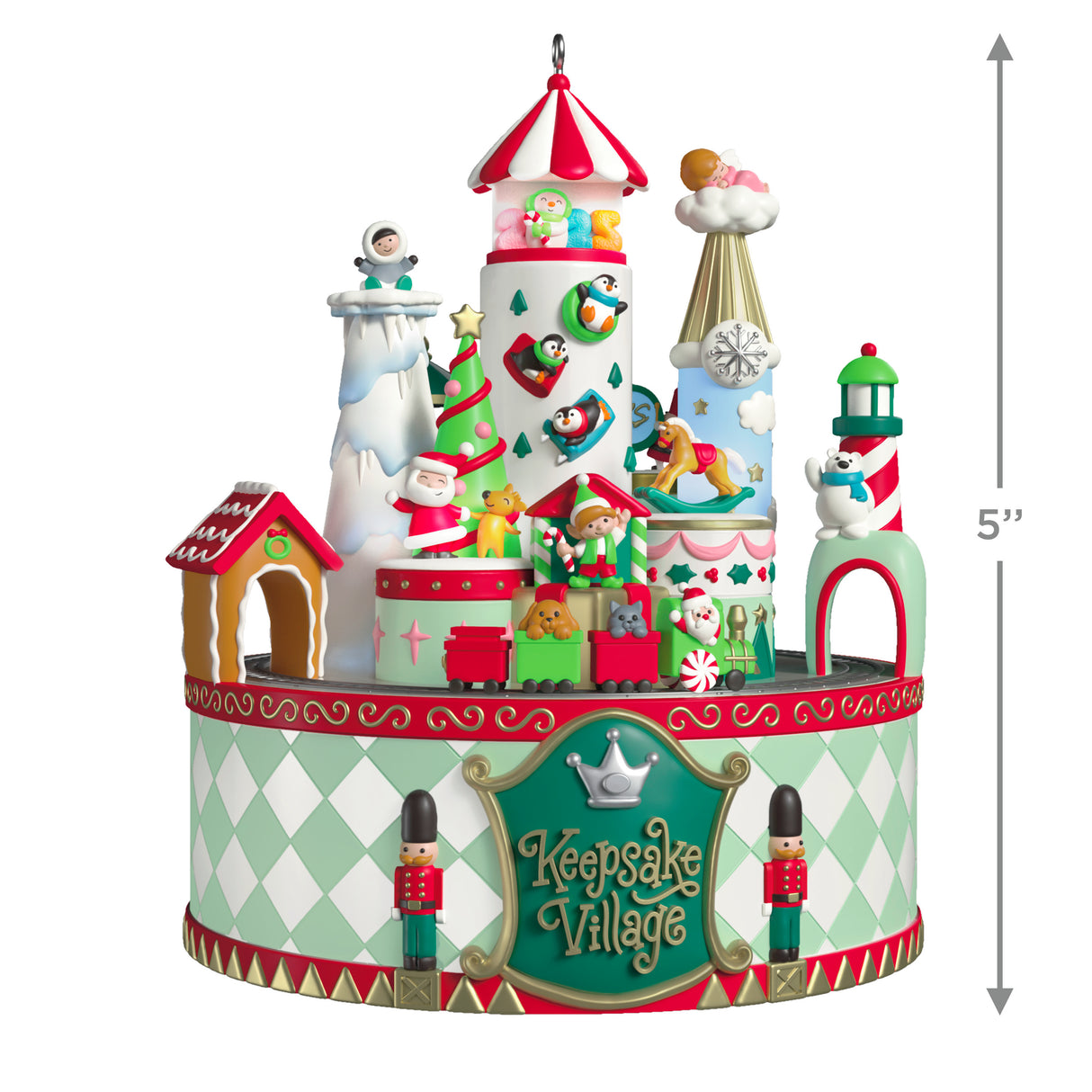 Hallmark Keepsake Christmas Ornament (Keepsake Village Musical With Light and Motion)