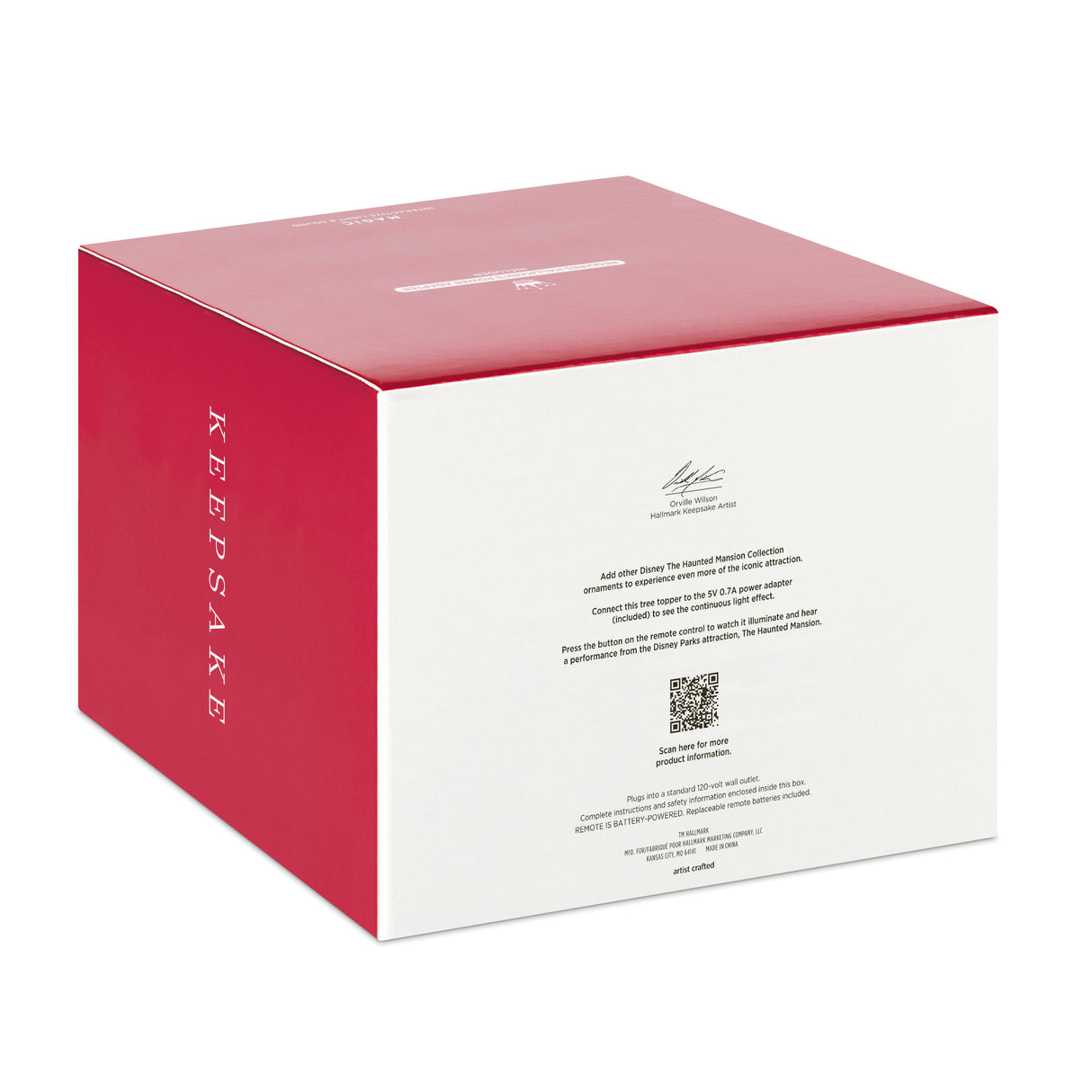 Hallmark Keepsake Christmas Tree Topper (Disney The Haunted Mansion Collection The Haunted Mansion Musical With Light)