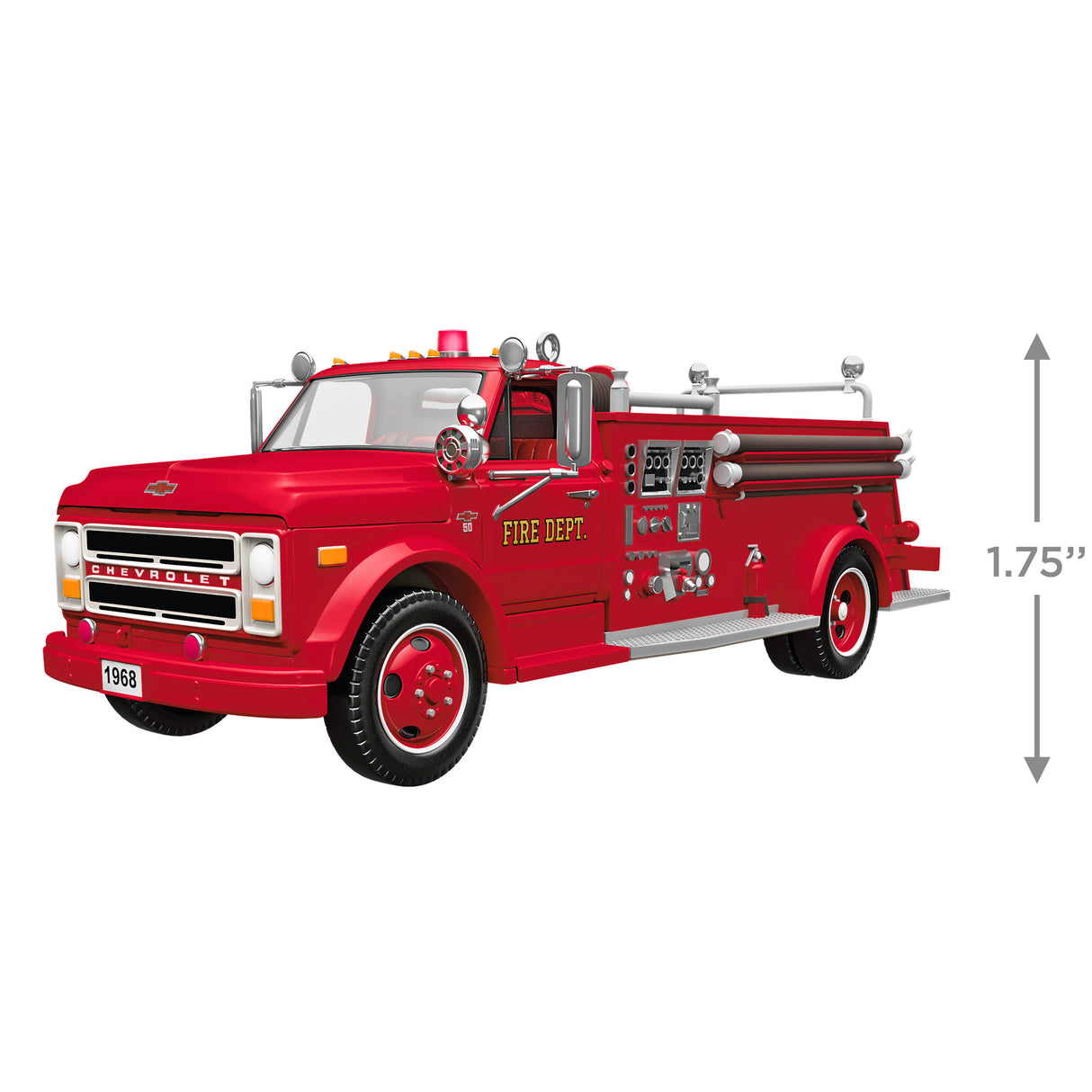 Hallmark Keepsake Christmas Ornament (Fire Brigade 1968 Chevrolet Fire Engine 2025 With Light)