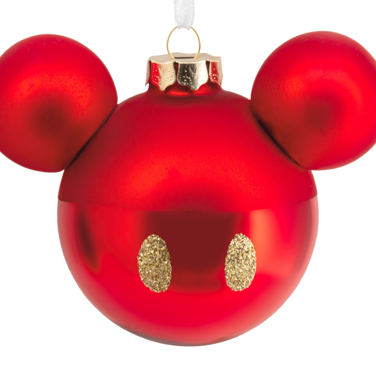 Hallmark Christmas Ornament (Disney Mickey Mouse Ears Icon, Glass)