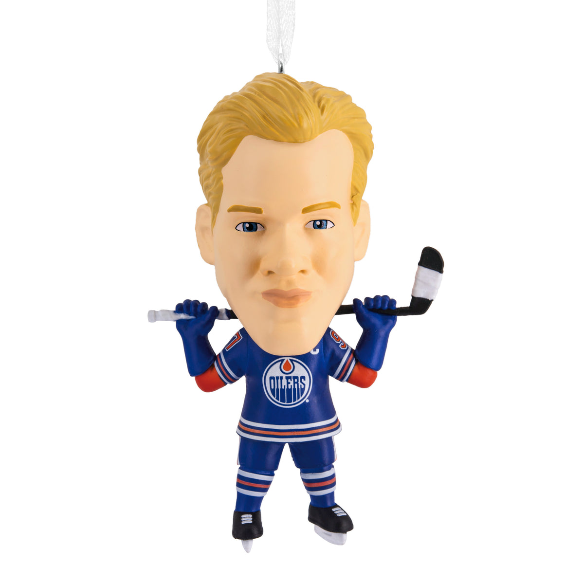 NHL Edmonton Oilers Connor McDavid Bouncing Buddy Christmas Ornament