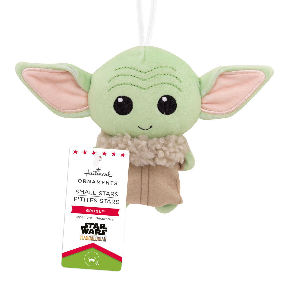 Hallmark Christmas Ornament (Star Wars The Mandalorian Grogu, Plush Fabric)