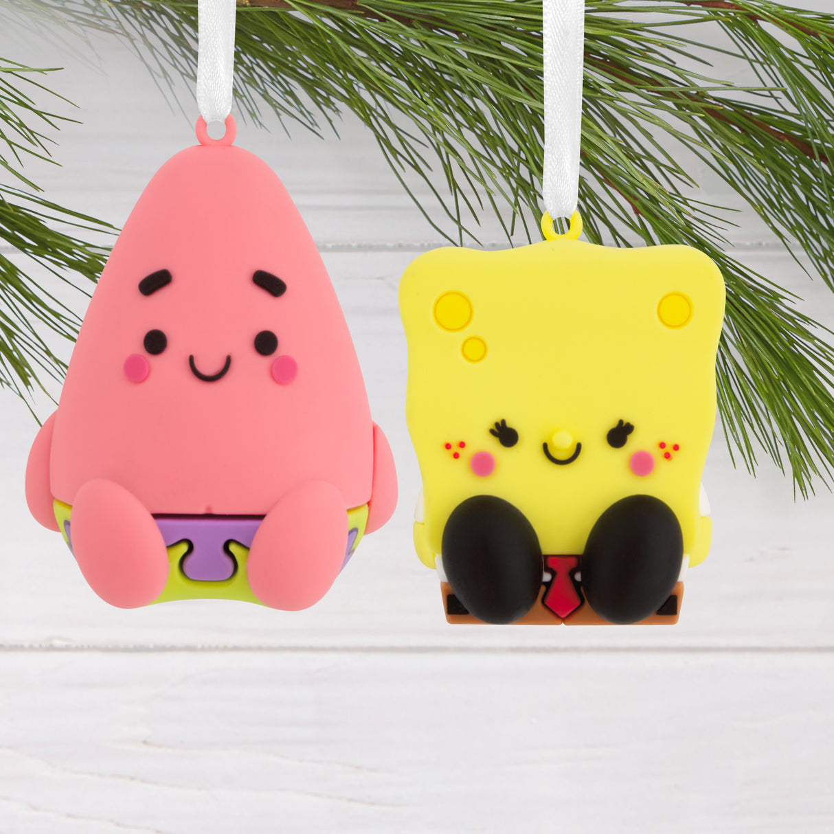 Hallmark Christmas Ornaments (Better Together Nickelodeon SpongeBob SquarePants and Patrick Star Magnetic), Set of 2