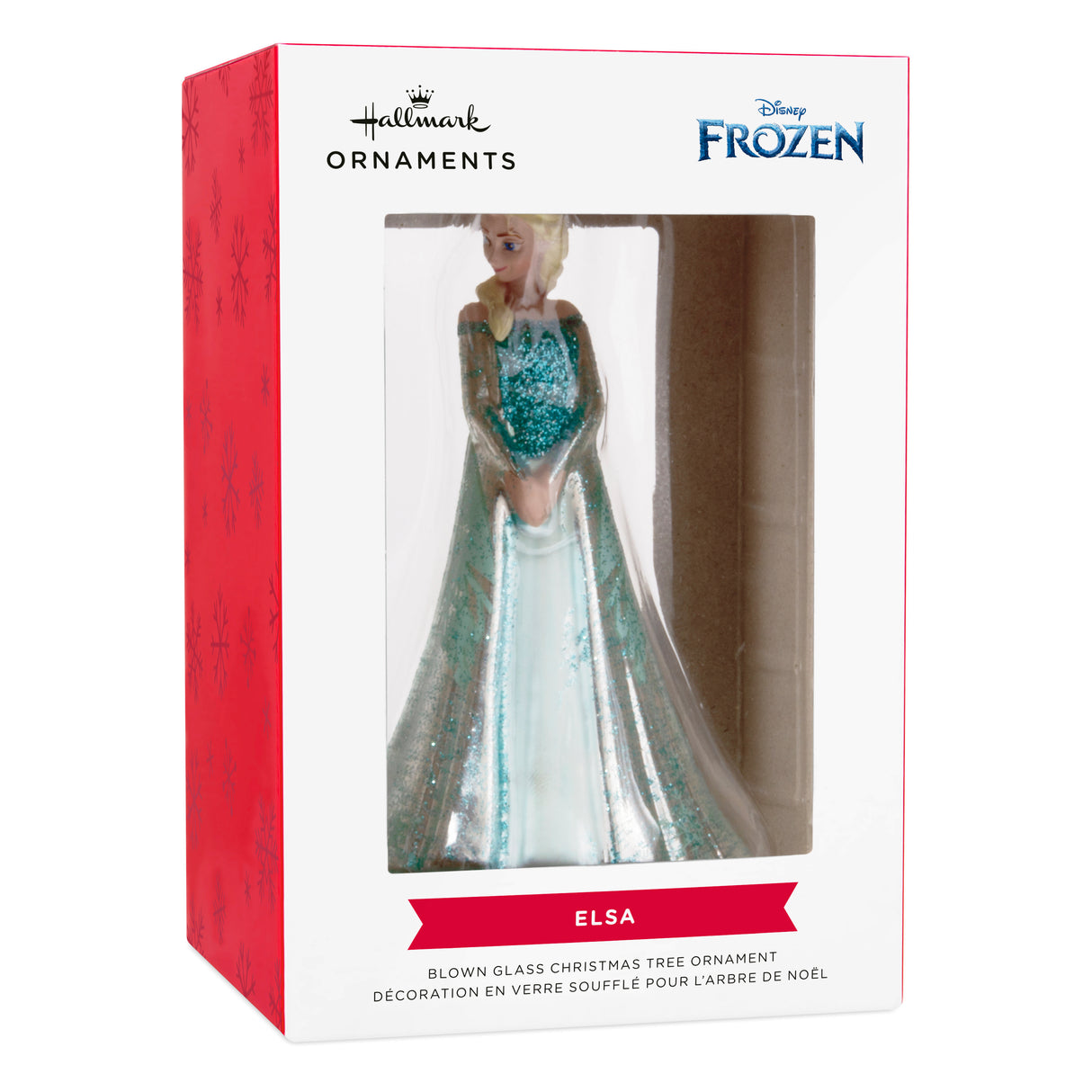 Hallmark Christmas Ornament (Disney Frozen Elsa, Blown Glass)