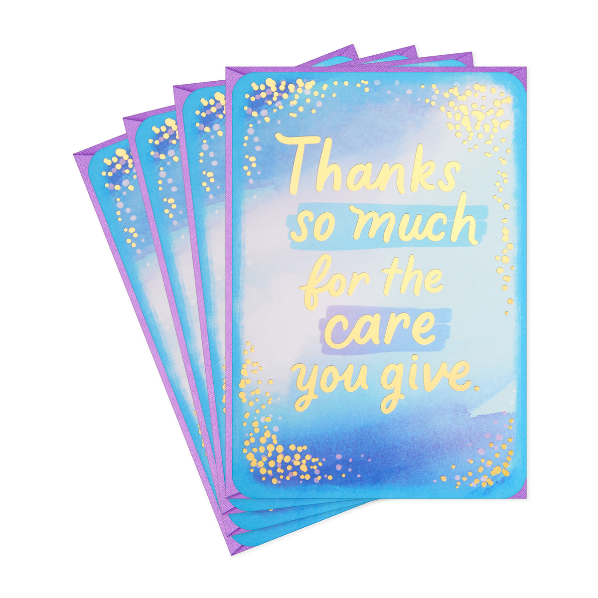 Hallmark Pack of Thank You Cards, Nurses Day Cards (4 Cards with Envel