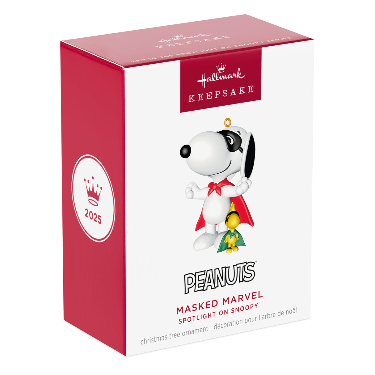 Hallmark Keepsake Christmas Ornament (Peanuts Spotlight on Snoopy Masked Marvel)