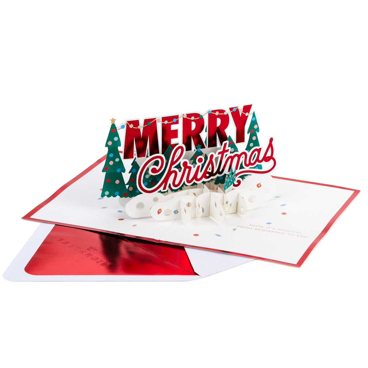 Hallmark Signature Paper Wonder Pop Up Christmas Card (Merry Christmas