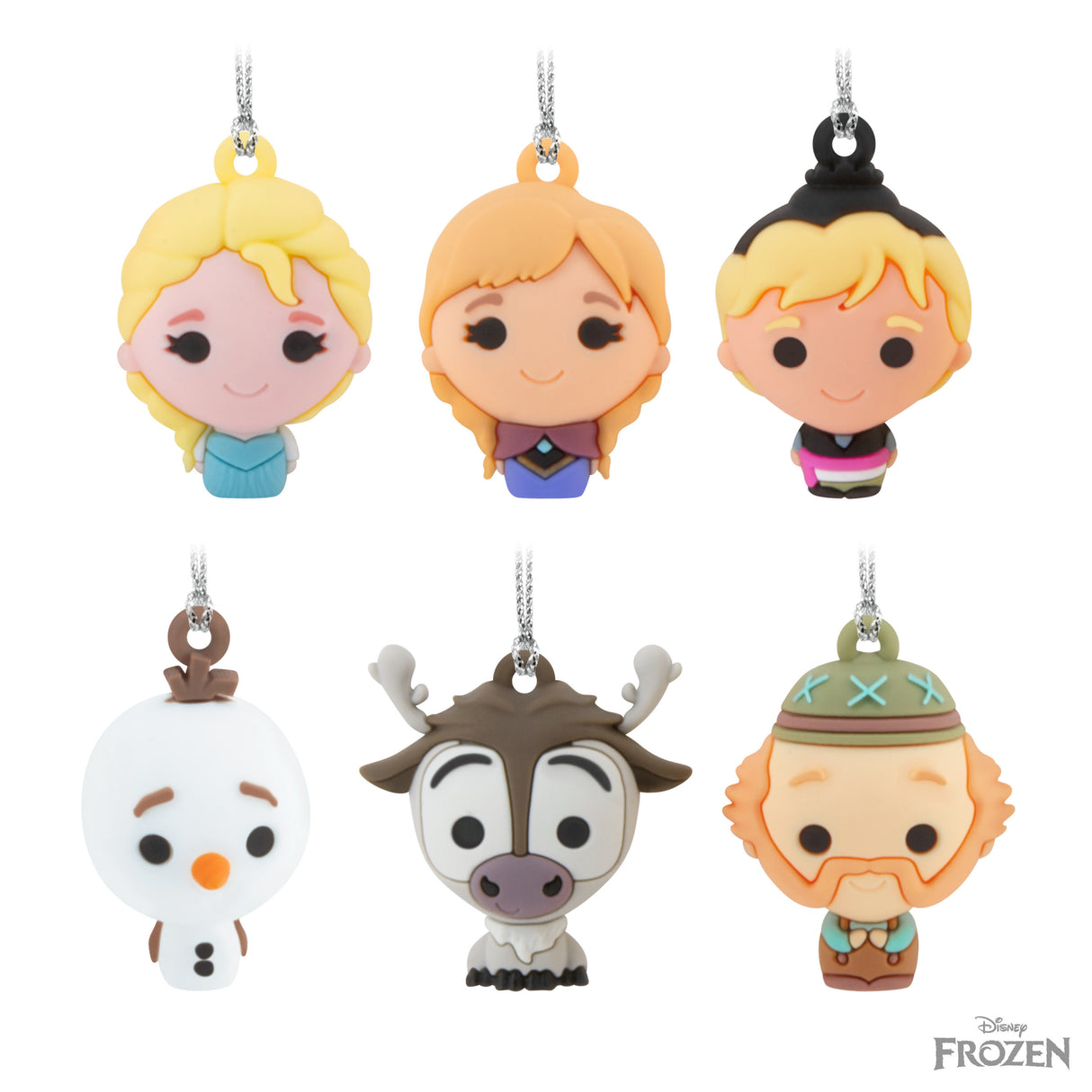 Hallmark Mini Christmas Ornaments (Disney Frozen, Shatterproof), Set of 6