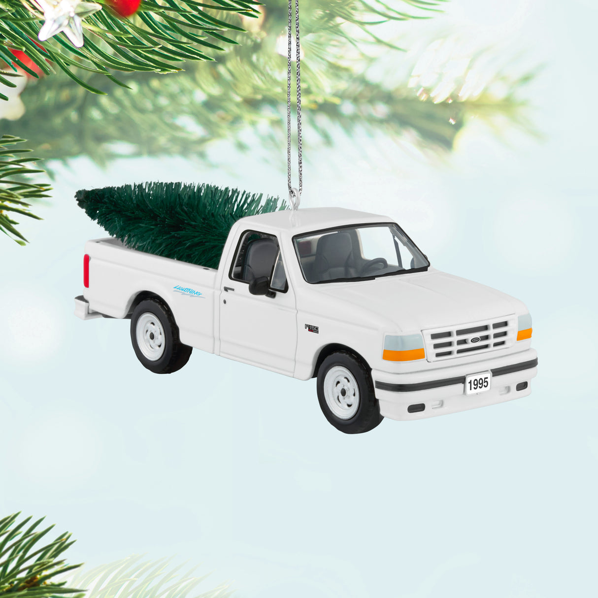 Hallmark Keepsake Christmas Ornament (All-American Trucks 1995 Ford SVT Lightning 2025, Metal)