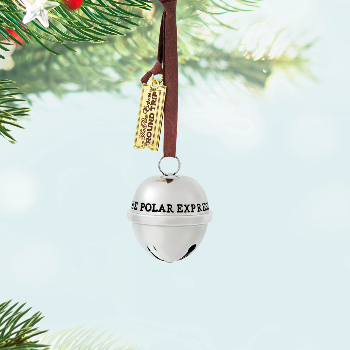 Hallmark Keepsake Christmas Ornament (The Polar Express Santa's Sleigh Bell 2025, Metal)