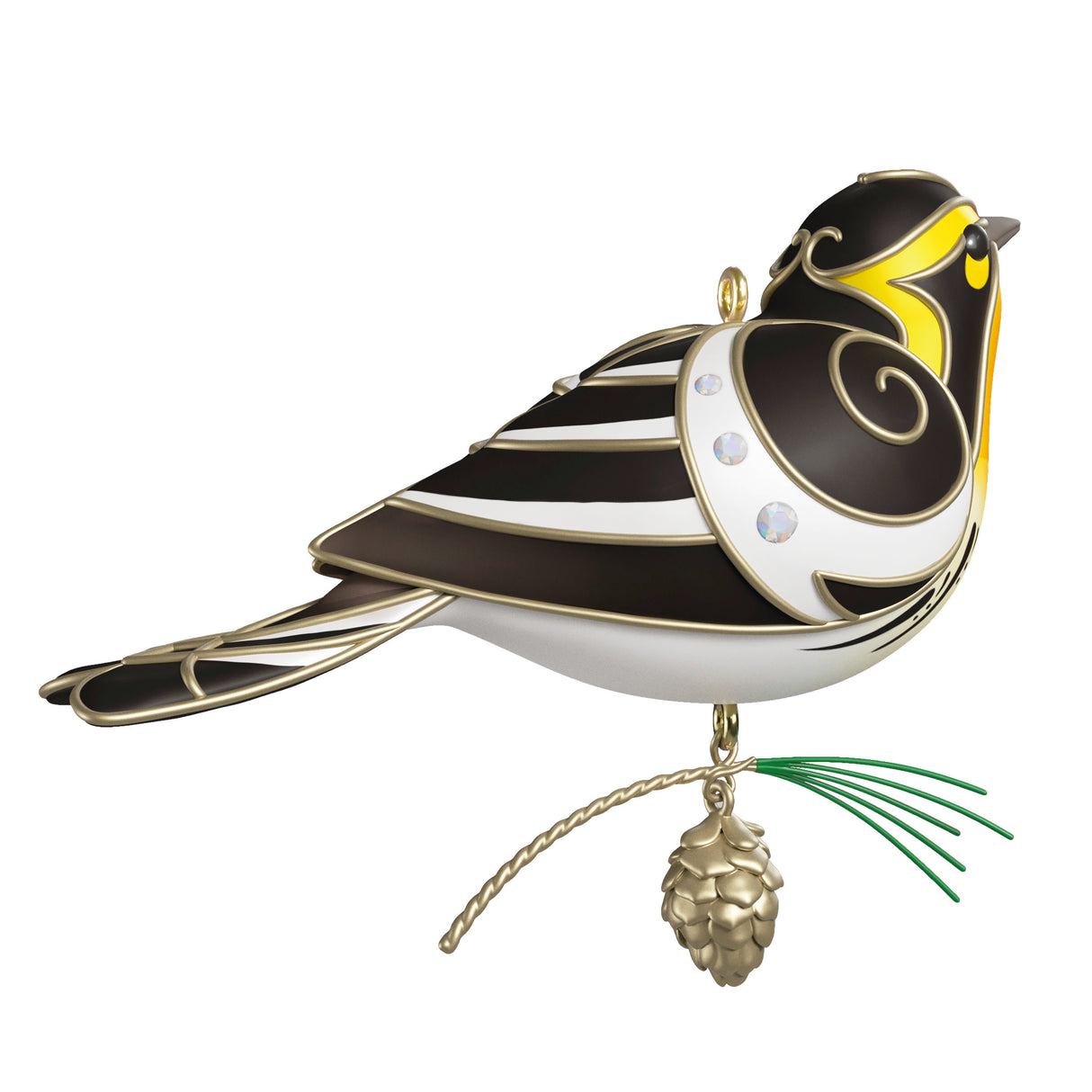 Hallmark Keepsake Christmas Ornament (The Beauty of Birds Blackburnian Warbler)