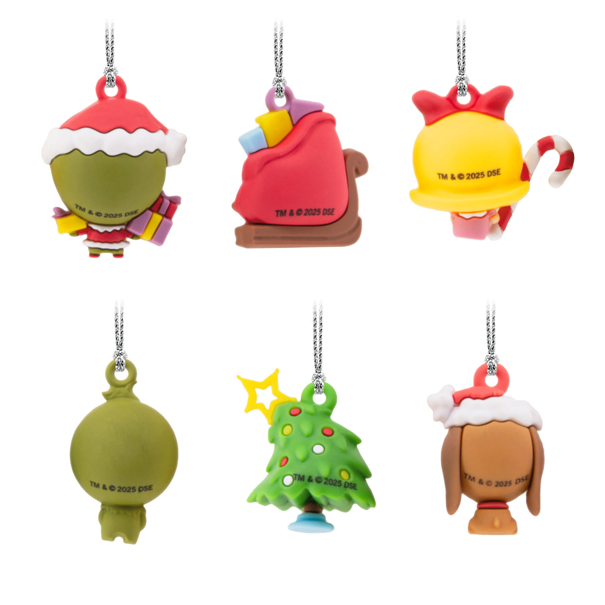 Hallmark Mini Christmas Ornaments (Dr. Seuss's How the Grinch Stole Christmas!, Shatterproof), Set of 6