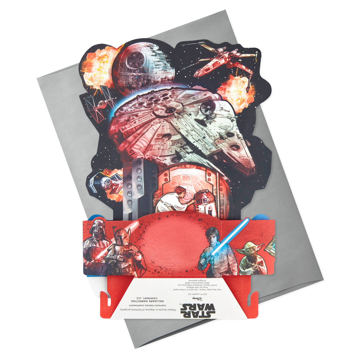 Paper Wonder Star Wars Pop Up Birthday Card with Music (Out of this Galaxy, Plays Star Wars Theme)