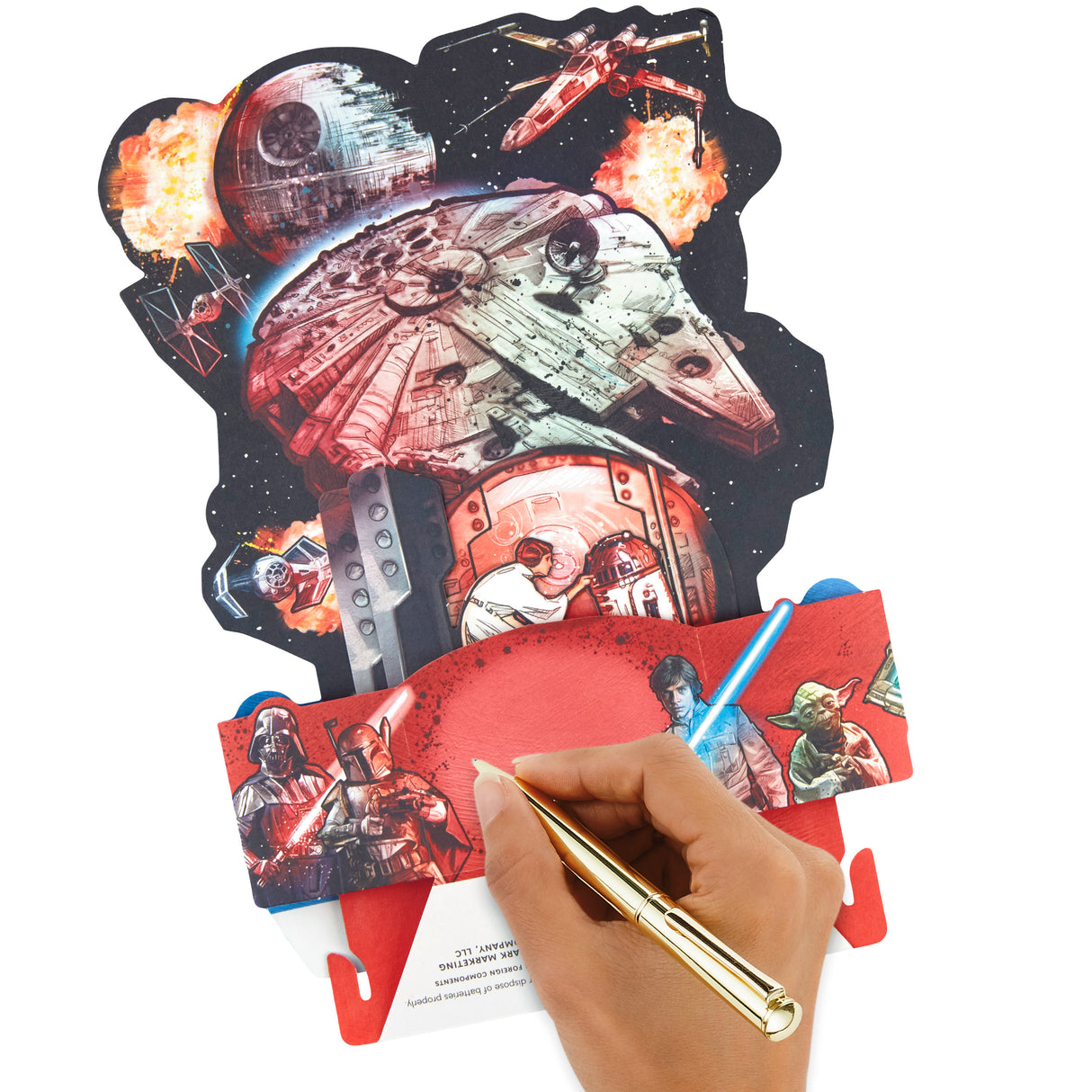 Paper Wonder Star Wars Pop Up Birthday Card with Music (Out of this Galaxy, Plays Star Wars Theme)