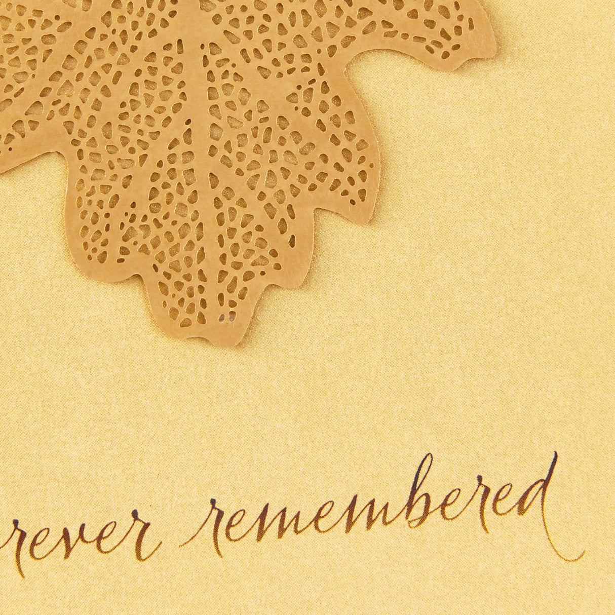 Signature Sympathy Card (Forever Remembered)