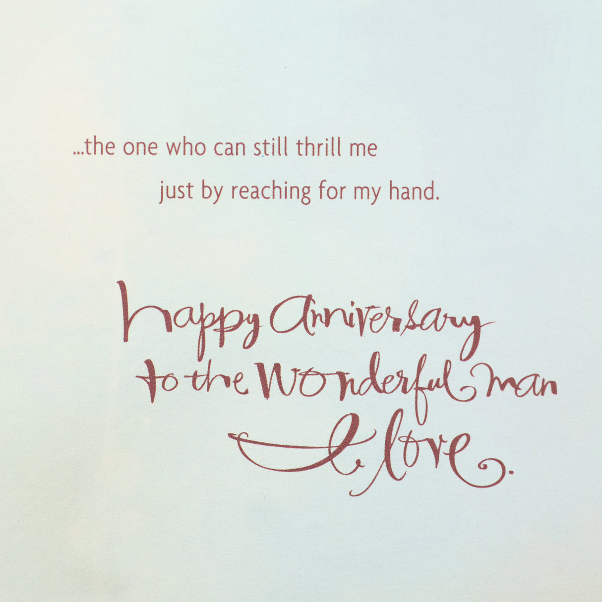 Anniversary Card for Husband or Boyfriend (Man I Love)