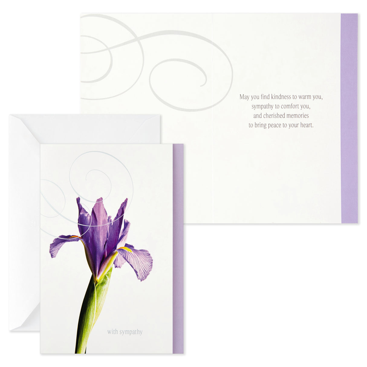 Assorted Sympathy Cards (Flowers, 12 Cards and Envelopes)