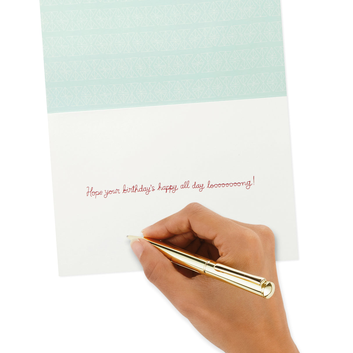 Signature Birthday Card with Removable Dachshund Magnet (Dog in Sweater)