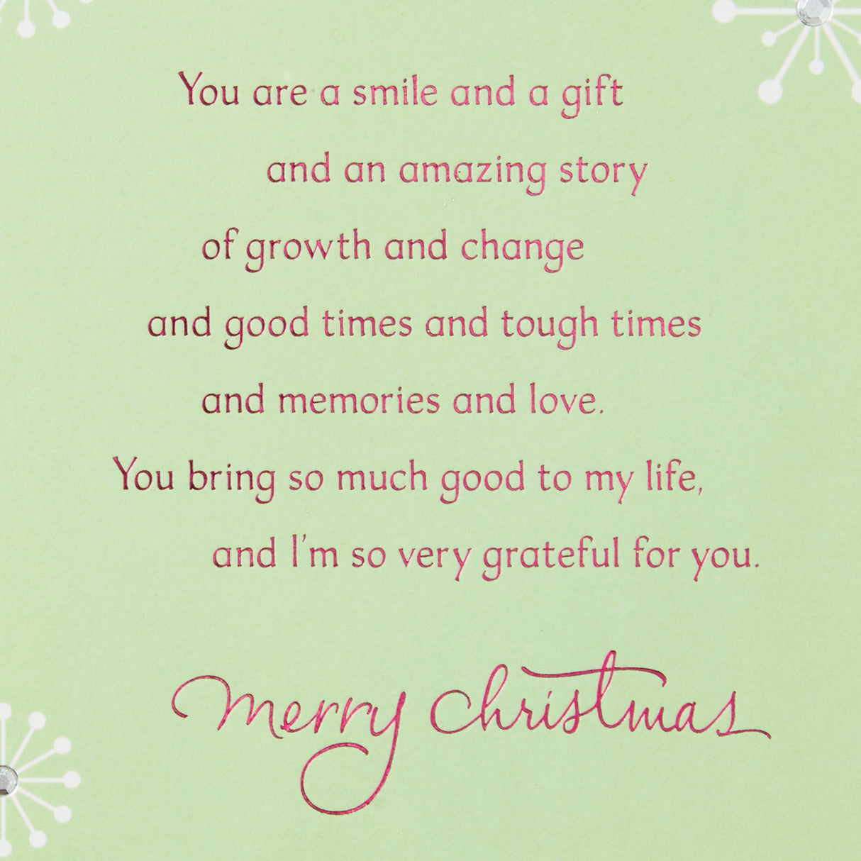 Christmas Card for Daughter (Heart Ornament)