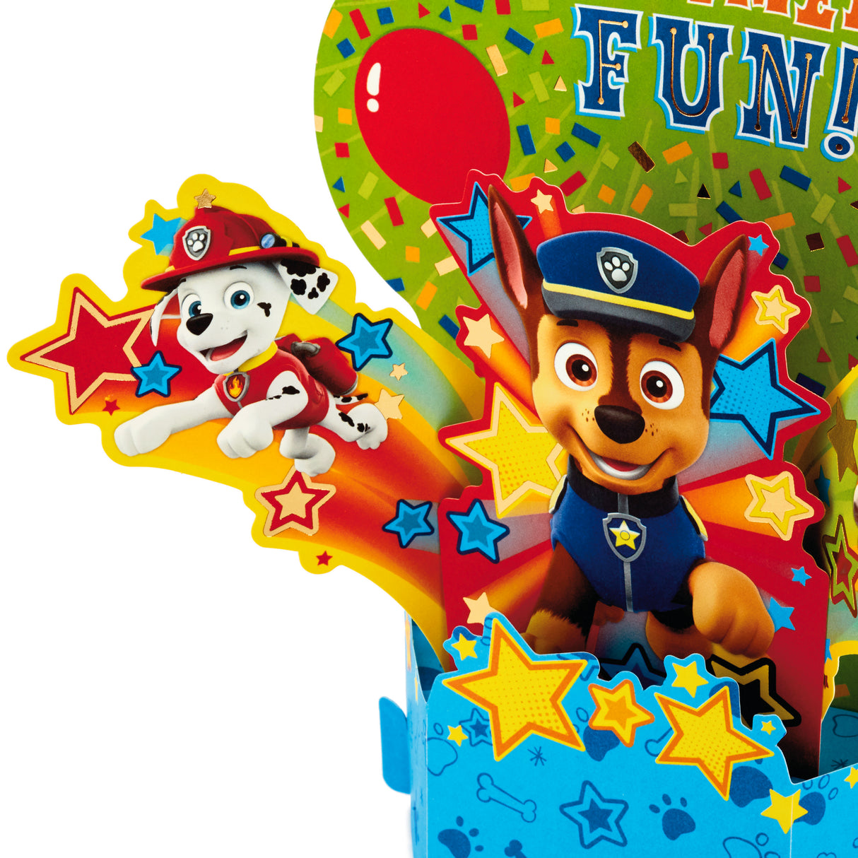 Paper Wonder Pop Up Birthday Card for Kids (Paw Patrol)