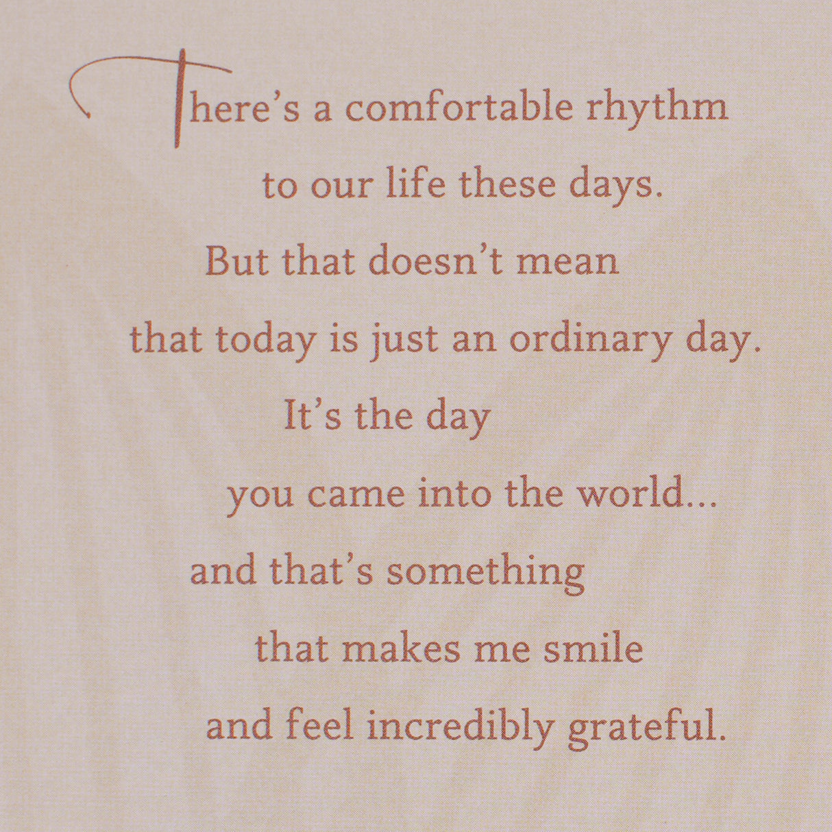 Birthday Card for Husband (Plaid with Flower)