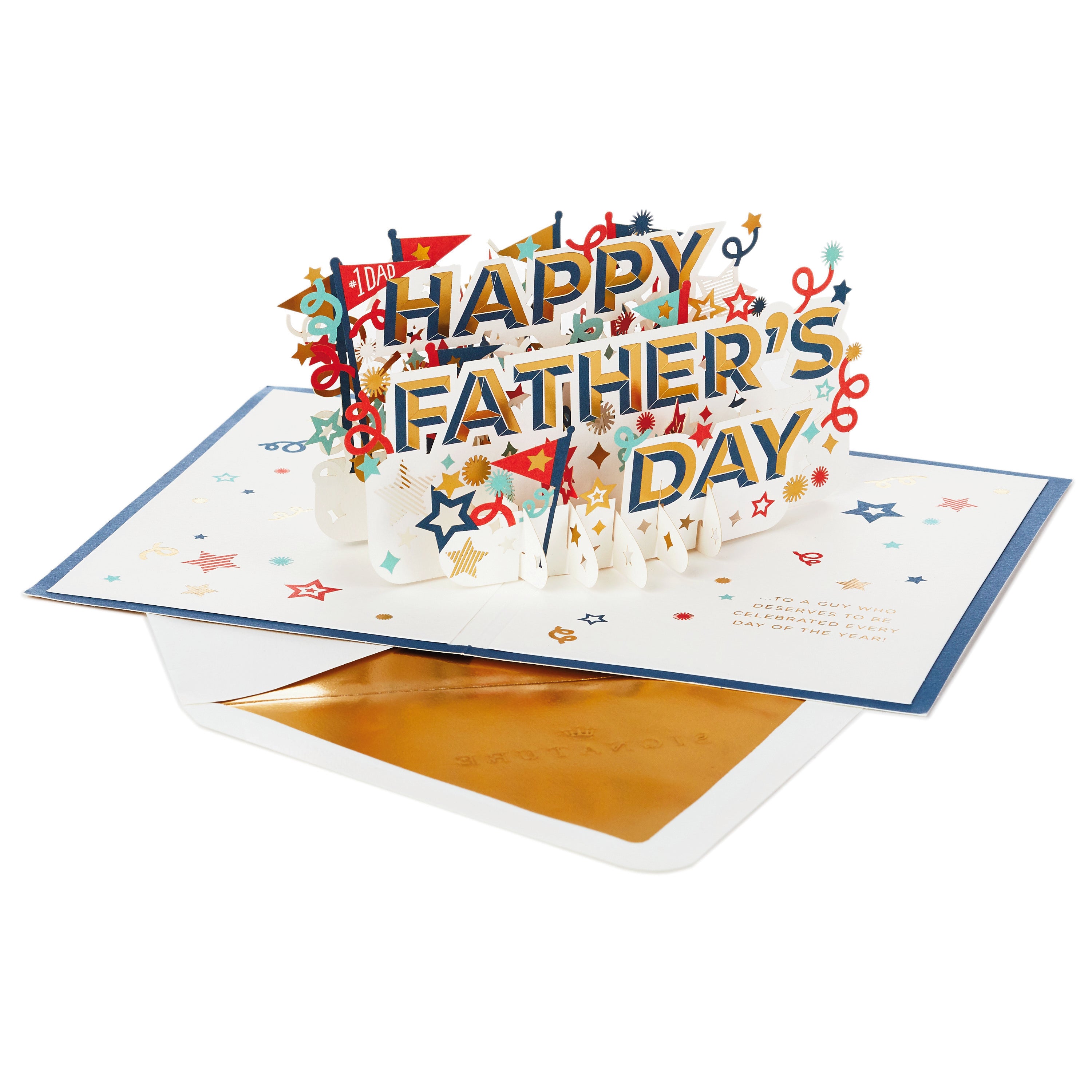 Signature Paper Wonder Pop Up Father's Day Card (Celebrating You)