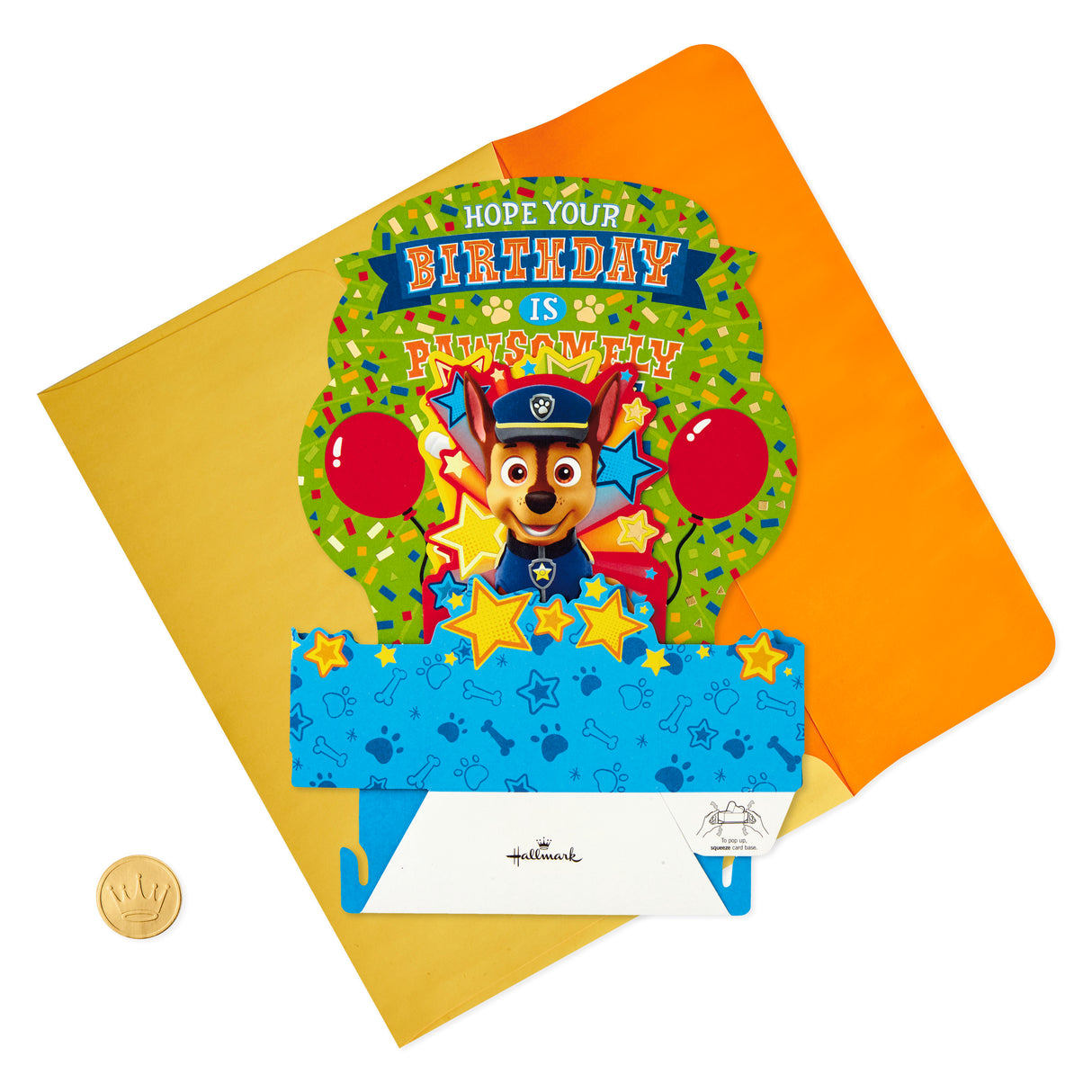 Paper Wonder Pop Up Birthday Card for Kids (Paw Patrol)
