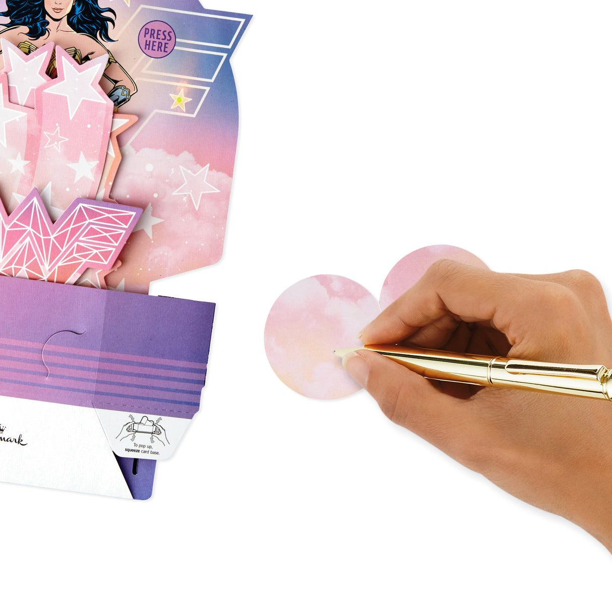 Wonder Woman Paper Wonder Pop Up Birthday Card with Music (Plays Wonder Woman Theme)