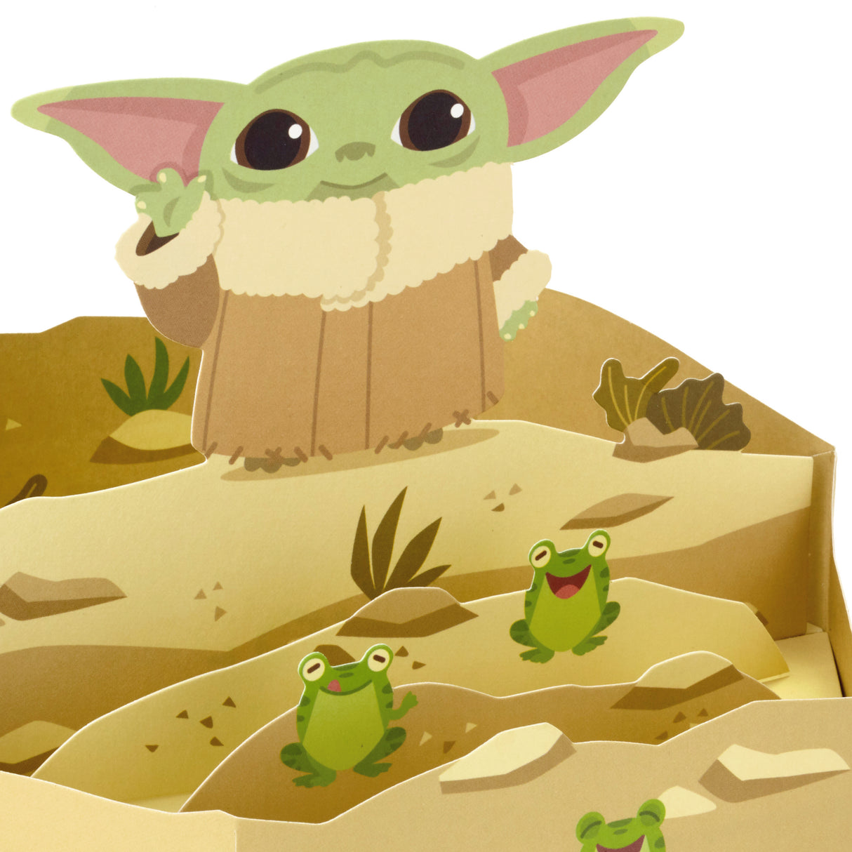 Paper Wonder Star Wars Baby Yoda Pop Up Card (Reaching Out)