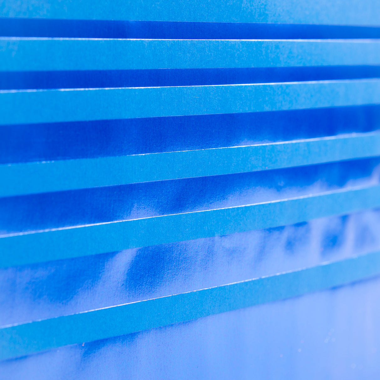 9" Medium Gift Bag with Tissue Paper (Blue Foil Stripes) for Birthdays, Weddings, Hanukkah, Christmas, Graduations, Father's Day and More