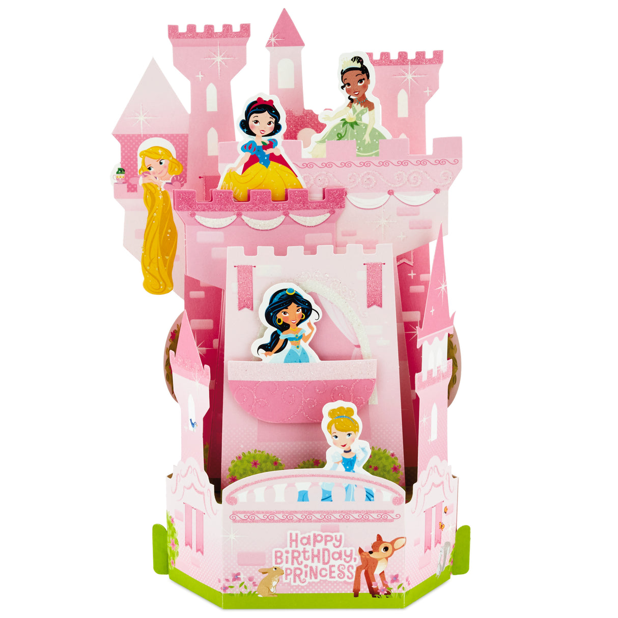 Paper Wonder Pop Up Birthday Card for Kids (Disney Princess Castle)