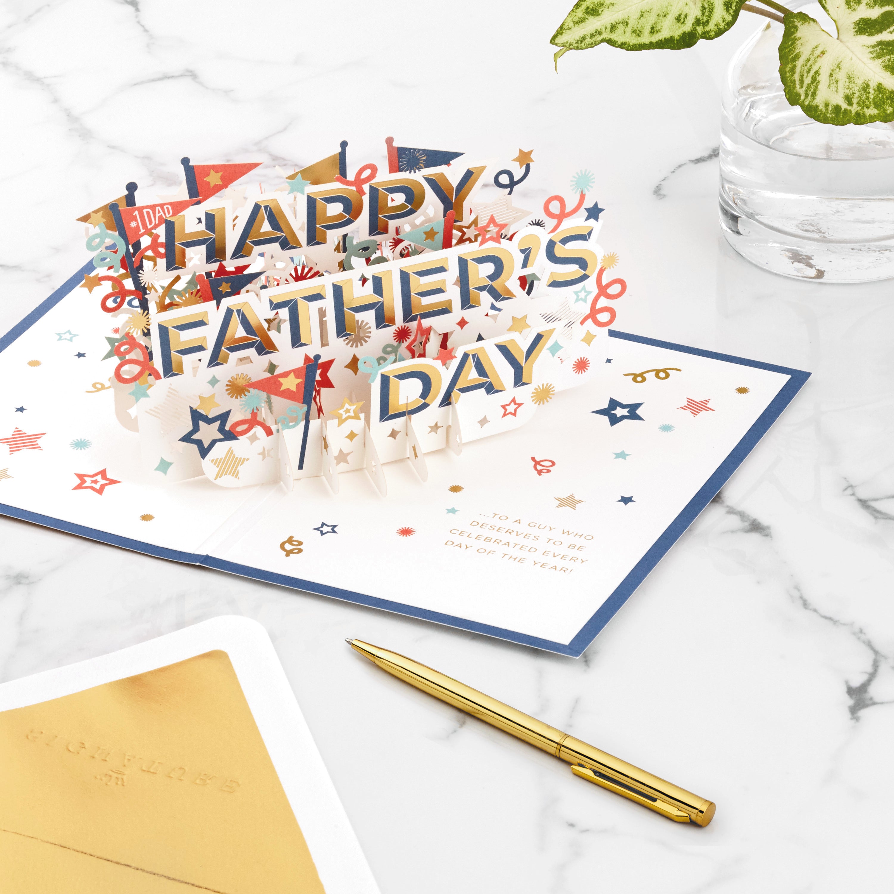 Signature Paper Wonder Pop Up Father's Day Card (Celebrating You)