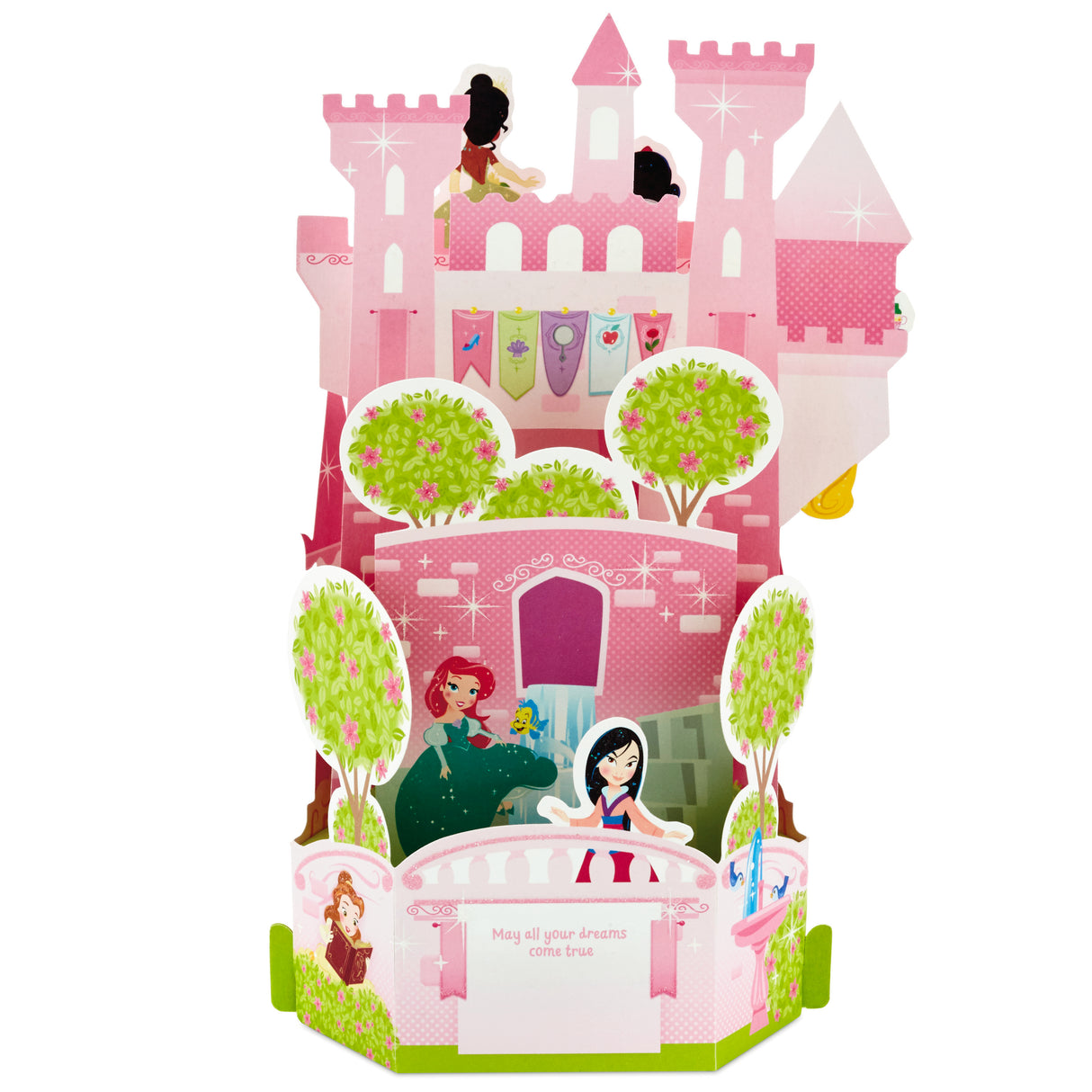 Paper Wonder Pop Up Birthday Card for Kids (Disney Princess Castle)