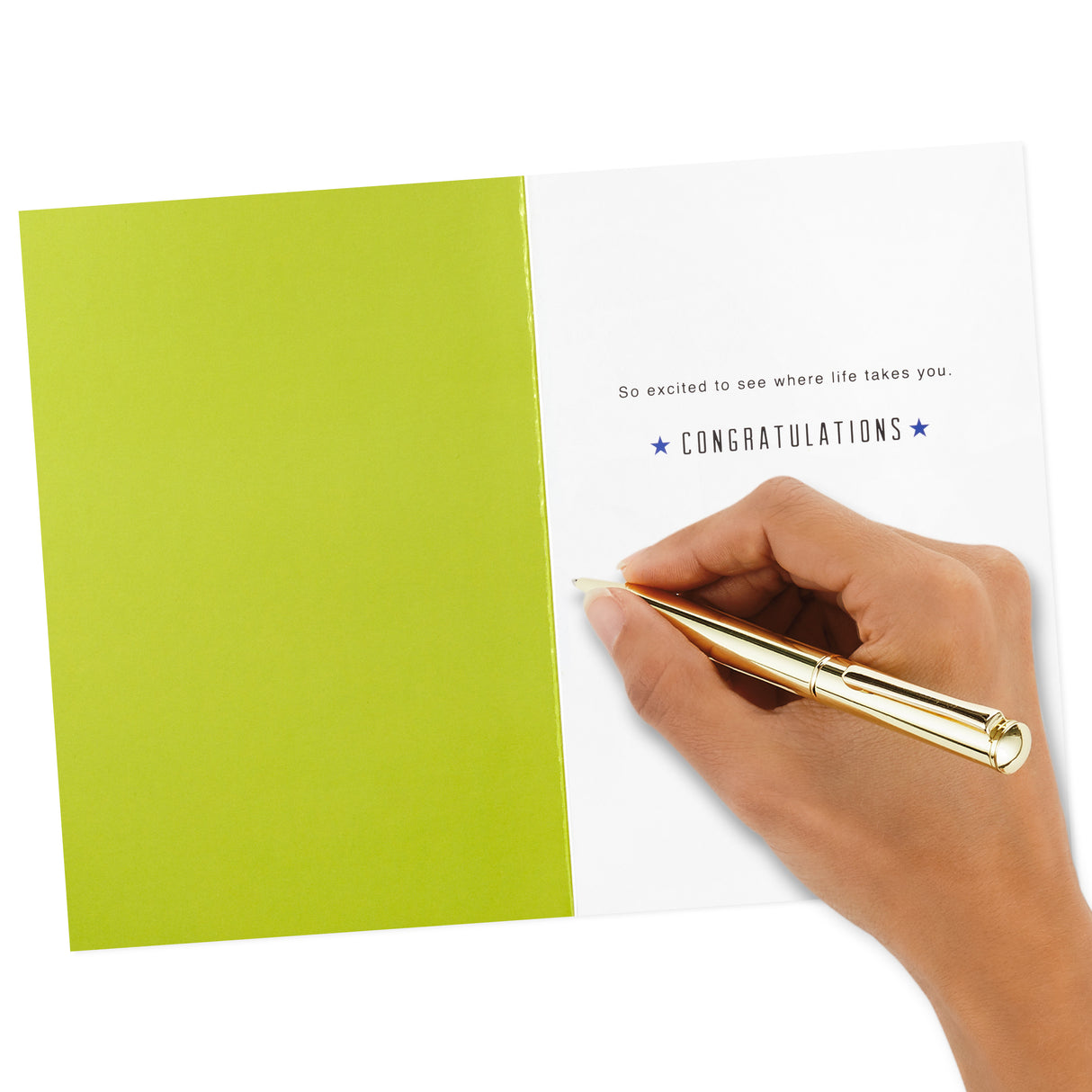 Signature Graduation Card (Go Change the World Letterboard)