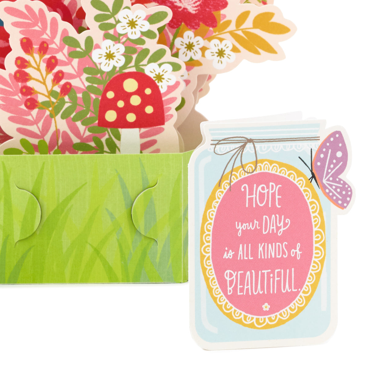 Paper Wonder Pop Up Birthday Card for Women (Flowers and Butterflies)