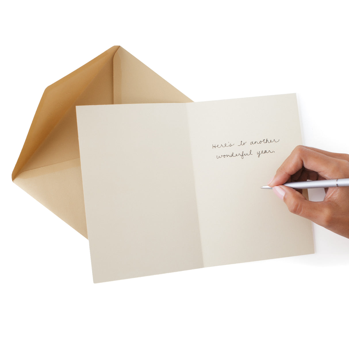 Signature Anniversary Greeting Card (Toasting Glasses)