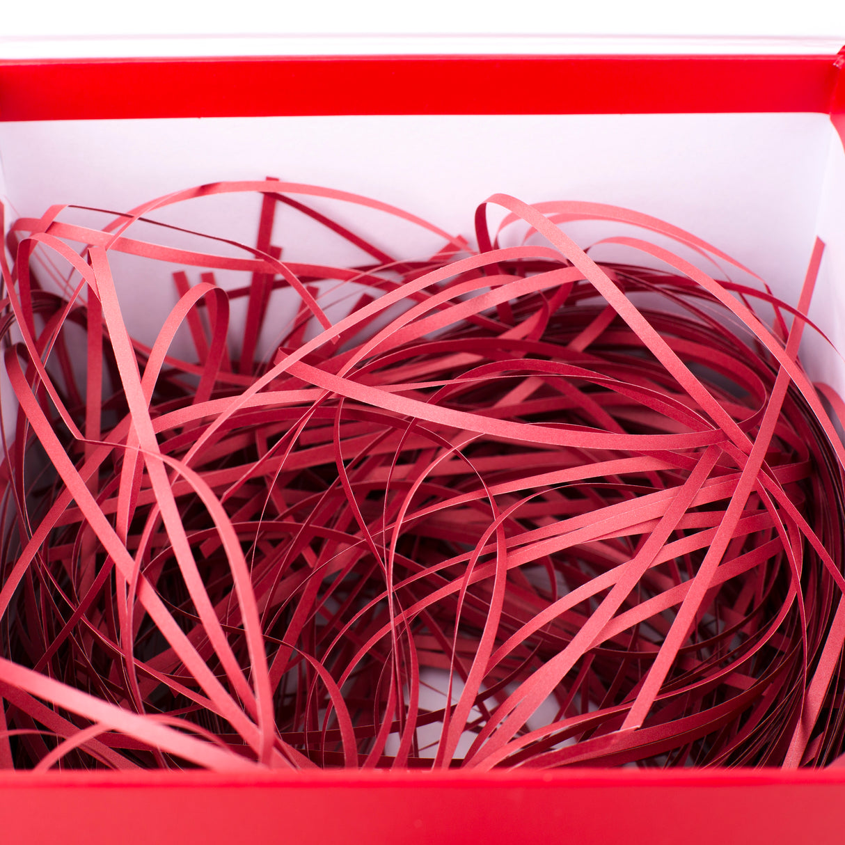 Hallmark 7" Large Gift Box with Fill (Red) for Birthdays, Christmas, Bridal Showers, Weddings, Baby Showers and More