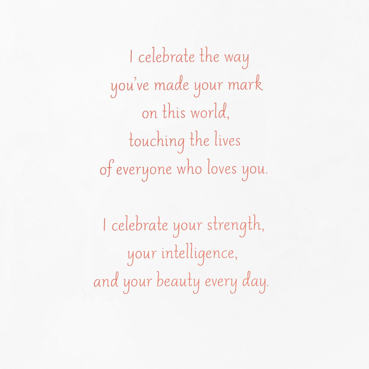 Mahogany Birthday Card for Daughter (I Celebrate You)