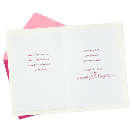 Birthday Card for Daughter (Heart Cutout)